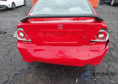 2002 Honda Civic Lx z USA, uszkodzony, nr VIN 1HGEM22562L092362